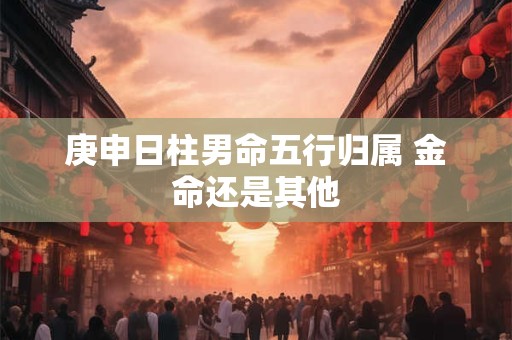 庚申日柱男命五行归属 金命还是其他