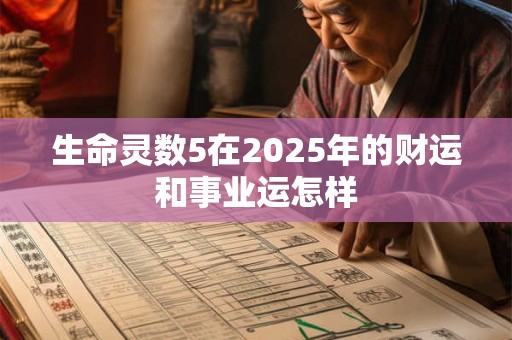 生命灵数5在2025年的财运和事业运怎样
