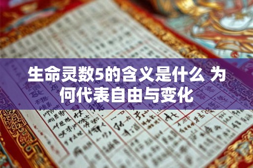 生命灵数5的含义是什么 为何代表自由与变化