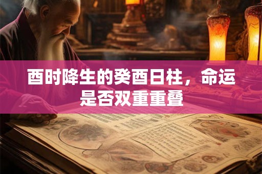 酉时降生的癸酉日柱,命运是否双重重叠 酉时降生的癸酉日柱,命运是否双重重叠