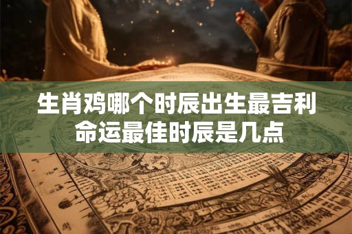 生肖鸡哪个时辰出生最吉利 命运最佳时辰是几点