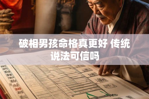 破相男孩命格真更好 传统说法可信吗