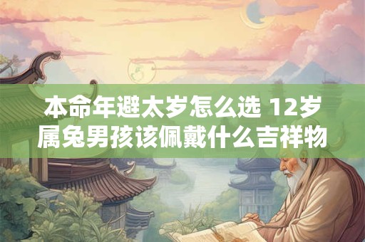 本命年避太岁怎么选 12岁属兔男孩该佩戴什么吉祥物 本命年避太岁怎么选 12岁属兔男孩该佩戴什么吉祥物