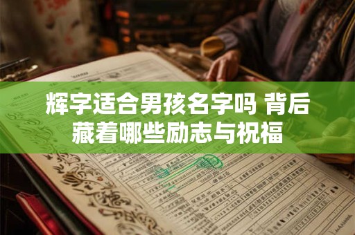 辉字适合男孩名字吗 背后藏着哪些励志与祝福