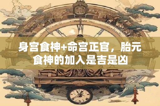 身宫食神+命宫正官，胎元食神的加入是吉是凶