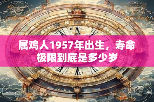 属鸡人1957年出生，寿命极限到底是多少岁