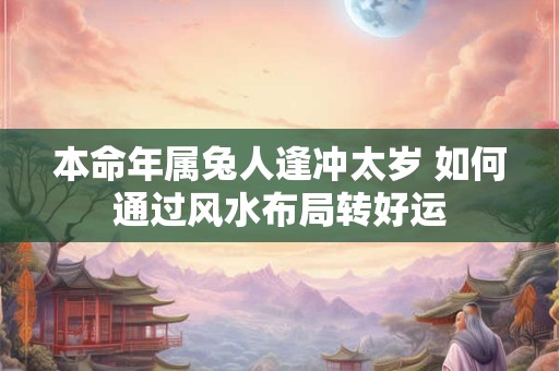 本命年属兔人逢冲太岁 如何通过风水布局转好运
