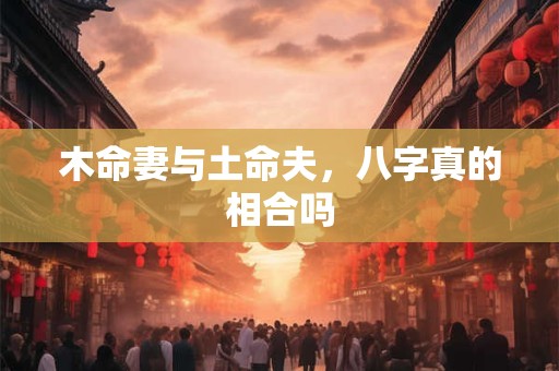 木命妻与土命夫，八字真的相合吗