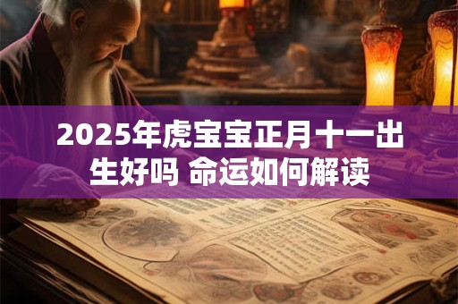 2025年虎宝宝正月十一出生好吗 命运如何解读