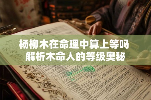 杨柳木在命理中算上等吗 解析木命人的等级奥秘