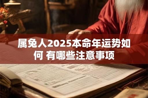 属兔人2025本命年运势如何 有哪些注意事项