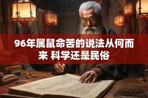 96年属鼠命苦的说法从何而来 科学还是民俗