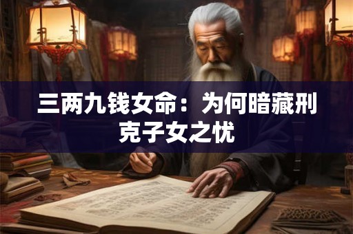 三两九钱女命:为何暗藏刑克子女之忧 三两九钱女命:为何暗藏刑克子女之忧