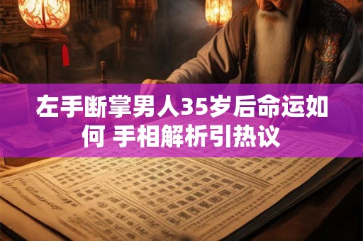 左手断掌男人35岁后命运如何 手相解析引热议