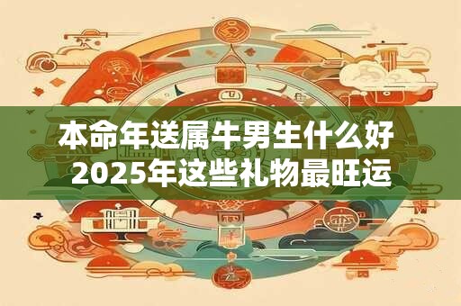 本命年送属牛男生什么好 2025年这些礼物最旺运