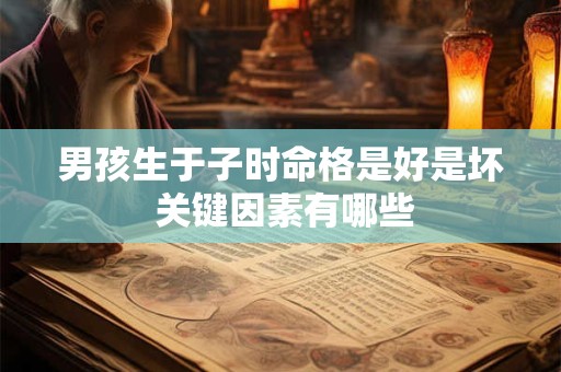 男孩生于子时命格是好是坏 关键因素有哪些