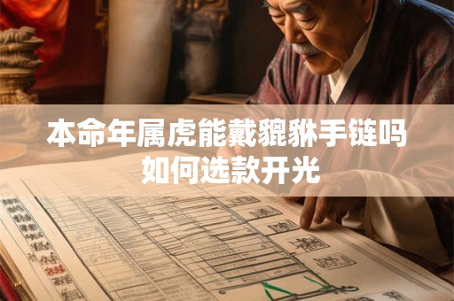 本命年属虎能戴貔貅手链吗 如何选款开光