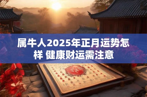 属牛人2025年正月运势怎样 健康财运需注意