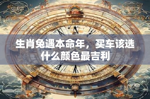 生肖兔遇本命年，买车该选什么颜色最吉利
