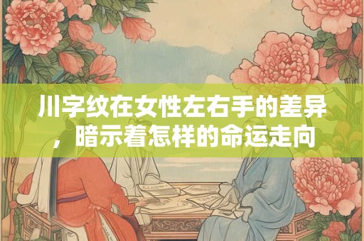 川字纹在女性左右手的差异，暗示着怎样的命运走向