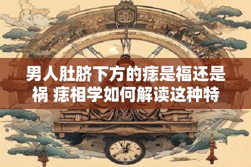 男人肚脐下方的痣是福还是祸 痣相学如何解读这种特征