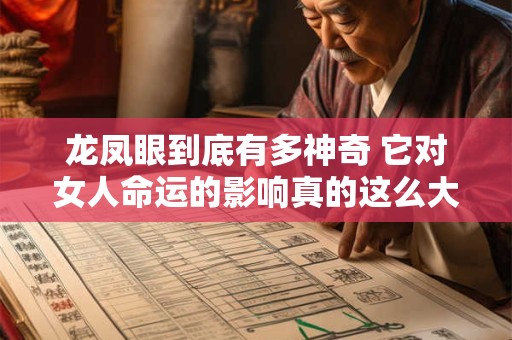 龙凤眼到底有多神奇 它对女人命运的影响真的这么大吗