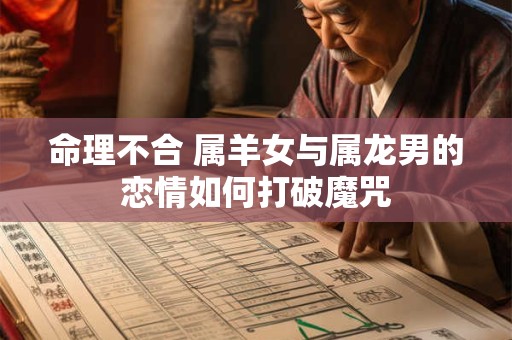 命理不合 属羊女与属龙男的恋情如何打破魔咒