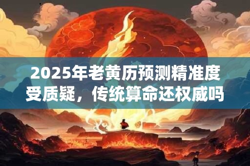 2025年老黄历预测精准度受质疑，传统算命还权威吗
