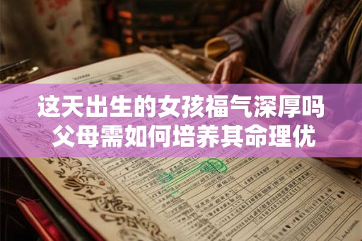 这天出生的女孩福气深厚吗 父母需如何培养其命理优势