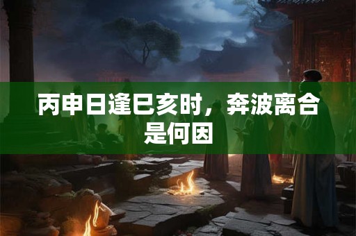 丙申日逢巳亥时,奔波离合是何因 丙申日逢巳亥时,奔波离合是何因