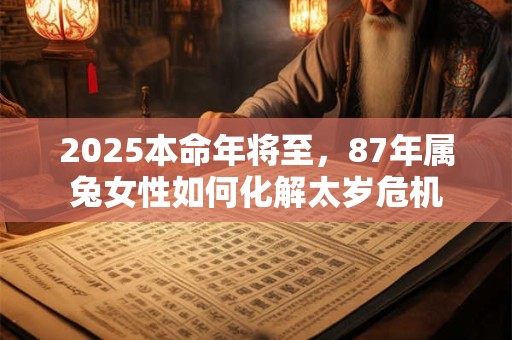 2025本命年将至，87年属兔女性如何化解太岁危机