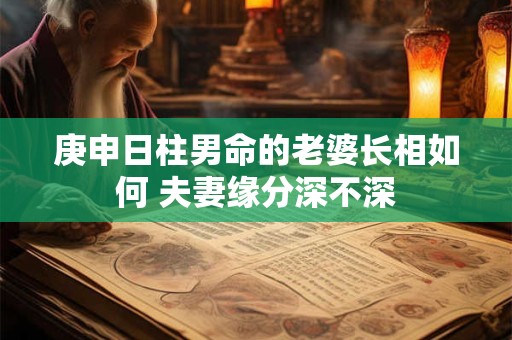 庚申日柱男命的老婆长相如何 夫妻缘分深不深