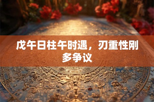 戊午日柱午时遇，刃重性刚多争议