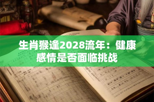 生肖猴逢2028流年：健康感情是否面临挑战