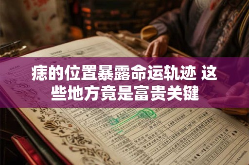 痣的位置暴露命运轨迹 这些地方竟是富贵关键