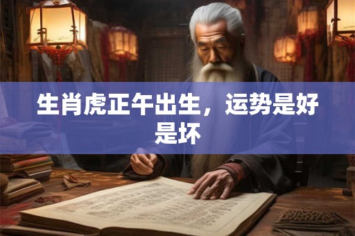 生肖虎正午出生，运势是好是坏