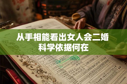 从手相能看出女人会二婚 科学依据何在