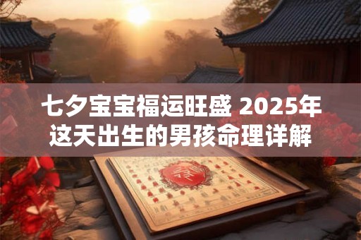 七夕宝宝福运旺盛 2025年这天出生的男孩命理详解