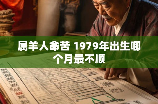 属羊人命苦 1979年出生哪个月最不顺