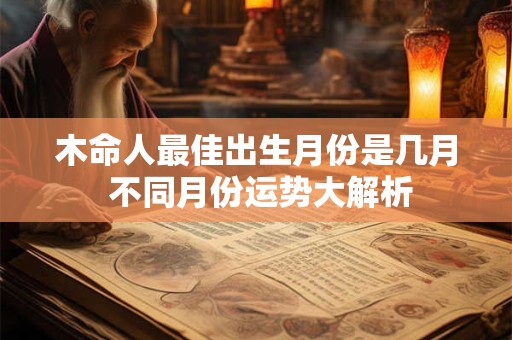 木命人最佳出生月份是几月 不同月份运势大解析
