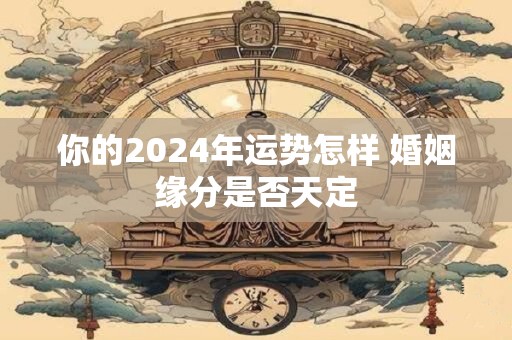 你的2024年运势怎样 婚姻缘分是否天定