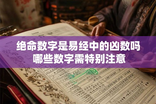绝命数字是易经中的凶数吗 哪些数字需特别注意