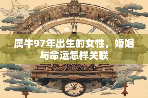 属牛97年出生的女性，婚姻与命运怎样关联