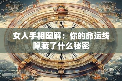 女人手相图解：你的命运线隐藏了什么秘密