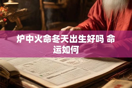 炉中火命冬天出生好吗 命运如何