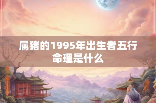 属猪的1995年出生者五行命理是什么