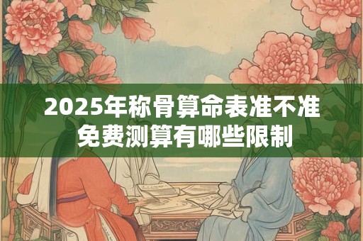 2025年称骨算命表准不准 免费测算有哪些限制