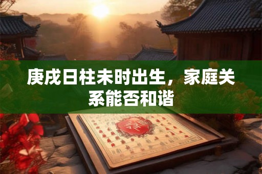 庚戌日柱未时出生，家庭关系能否和谐