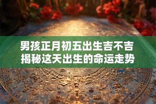 男孩正月初五出生吉不吉 揭秘这天出生的命运走势