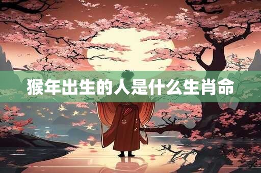 猴年出生的人是什么生肖命 猴年出生的人是什么生肖命